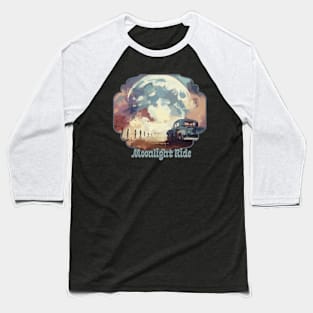 Moonlight Ride Baseball T-Shirt